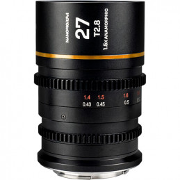 LAOWA VENUS OPTICS OBIETTIVO 27mm T2.8 NANOMORPH AMBRA CANON RF CINE LWA27NA28EOSR | Fcf Forniture Cine Foto