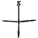 KINGJOY K3008 TRAVEL ALUMINUM TRIPOD WITH QH20 BALL HEAD