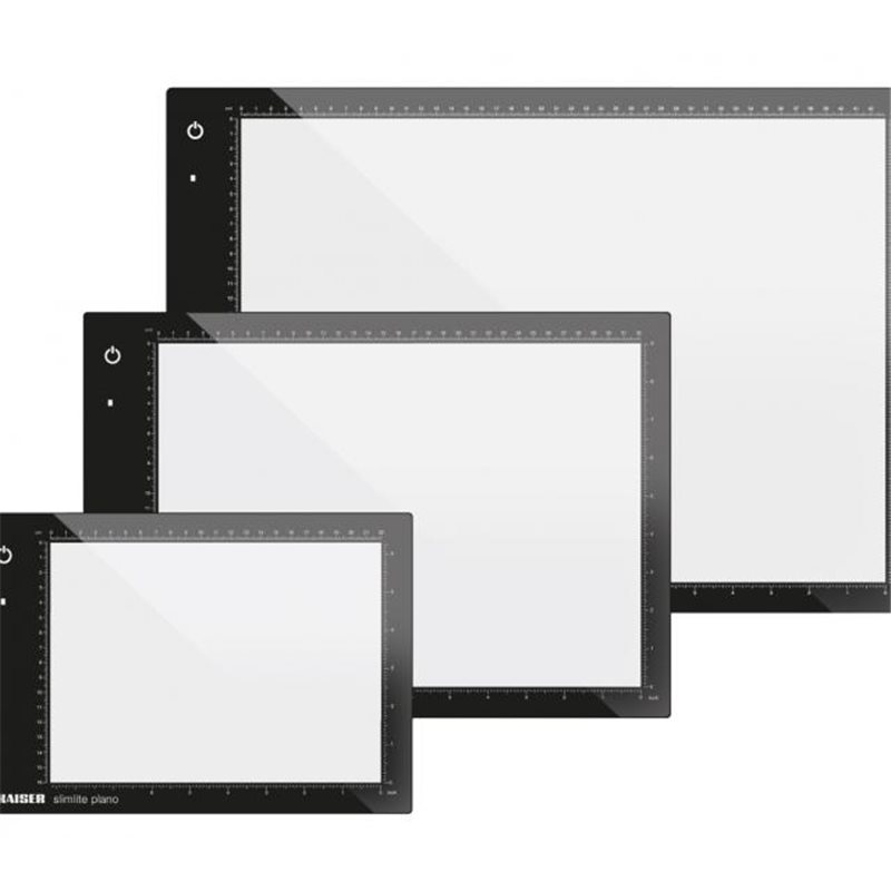 Kaiser Fototechnik SLIMLITE Plano: Piastra LED Dimmerabile 5000K Con Batteria Per Diapositive E Digitalizzazione