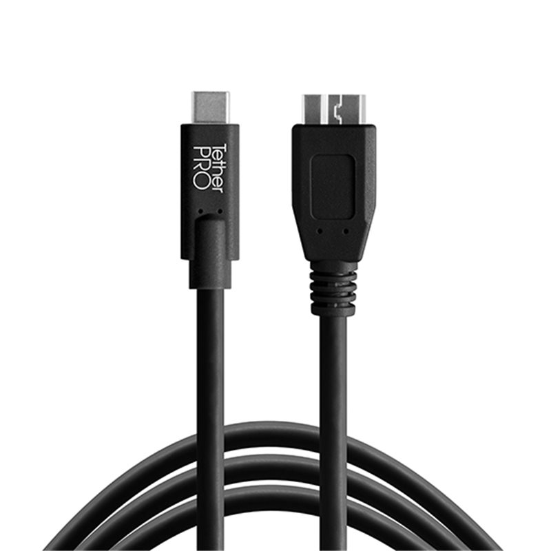 TETHER TOOLS THTCUC3315-BLK TETHERPRO CAVO USB-C A MICRO-B 3.0 4.5mt NERO TETHER TOOLS THTCUC3315-BLK TETHERPRO CAVO USB-C A MICRO-B 3.0 4.5mt NERO
