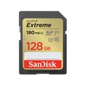 SANDISK SDXC EXTREME 128GB READ 180MB/S WRITE 90MB/S