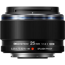 OLYMPUS M.ZUIKO DIGITAL ED 25mm F1.8 II BLACK - GARANZIA POLYPHOTO ITALIA