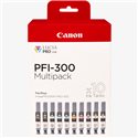 CANON PFI-300 MBK/PBK/CO/GY/R/C/M/Y/PC/PM CARTUCCIA D'INCHIOSTRO MULTIPACK