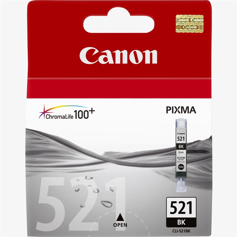 CANON CLI-521BK BLACK CARTUCIA D'INCHIOSTRO