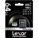 LEXAR MICRO SD 64GB SILVER PLUS 