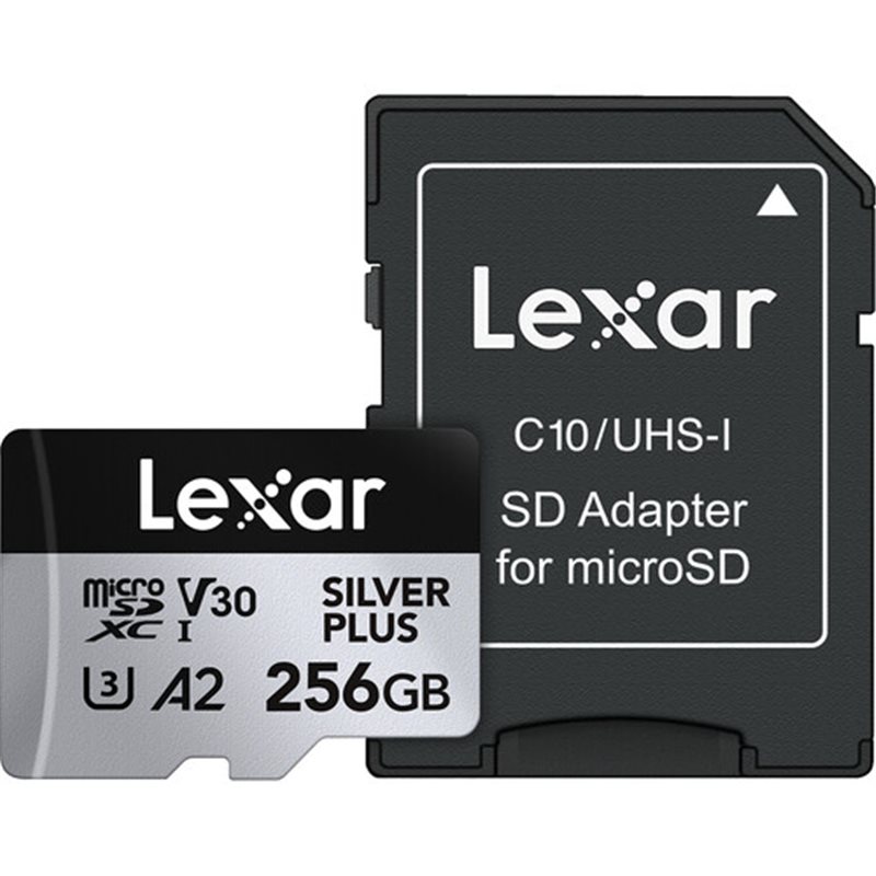 LEXAR MICRO SD 256GB SILVER PLUS LEXAR MICRO SD 256GB SILVER PLUS