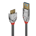 LINDY 36657 CAVO USB 3.2 USB A USB MICRO-B 5 GBIT/S 1M CROMO LINE