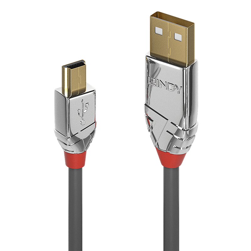 LINDY 36630 CAVO USB 2.0 USB A MINI USB 0,5M CROMO LINE