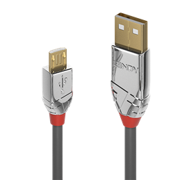 LINDY 36650 CAVO USB 2.0 TIPO A A MICRO B 0,5M CROMO LINE