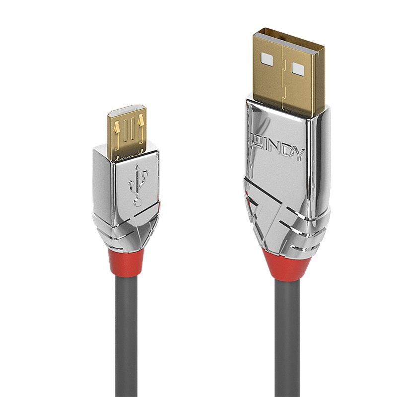 LINDY 36650 CAVO USB 2.0 TIPO A A MICRO B 0,5M CROMO LINE LINDY 36650 CAVO USB 2.0 TIPO A A MICRO B 0,5M CROMO LINE