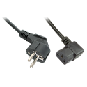 LINDY 30302 CAVO DI ALIMENTAZIONE DA SCHUKO A C13 AD ANGOLO 3M