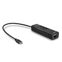 LINDY 43249 HUB & CONVERTITORE GIGABIT ETHERNET USB 3.2 TIPO C