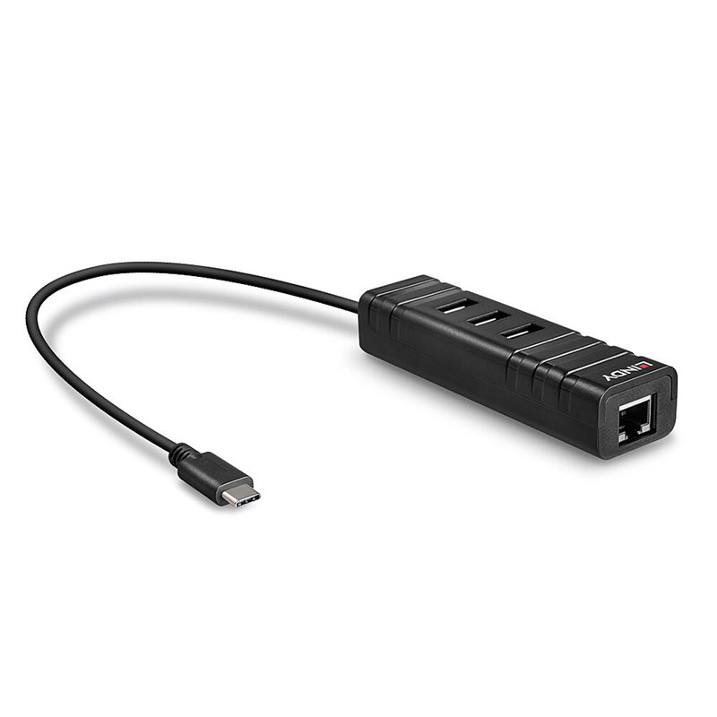LINDY 43249 HUB & CONVERTITORE GIGABIT ETHERNET USB 3.2 TIPO C