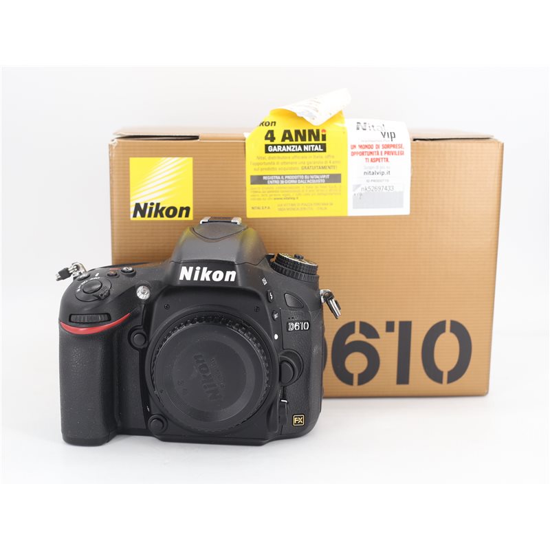 NIKON D610 BODY USATO - GARANZIA 6 MESI FCF