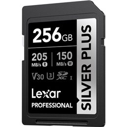 LEXAR 256GB V30 PRO SILVER PLUS HC SDXC
