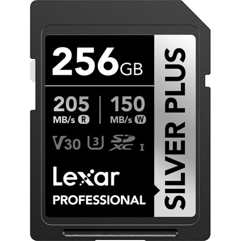 LEXAR 256GB V30 PRO SILVER PLUS HC SDXC LEXAR 256GB V30 PRO SILVER PLUS HC SDXC