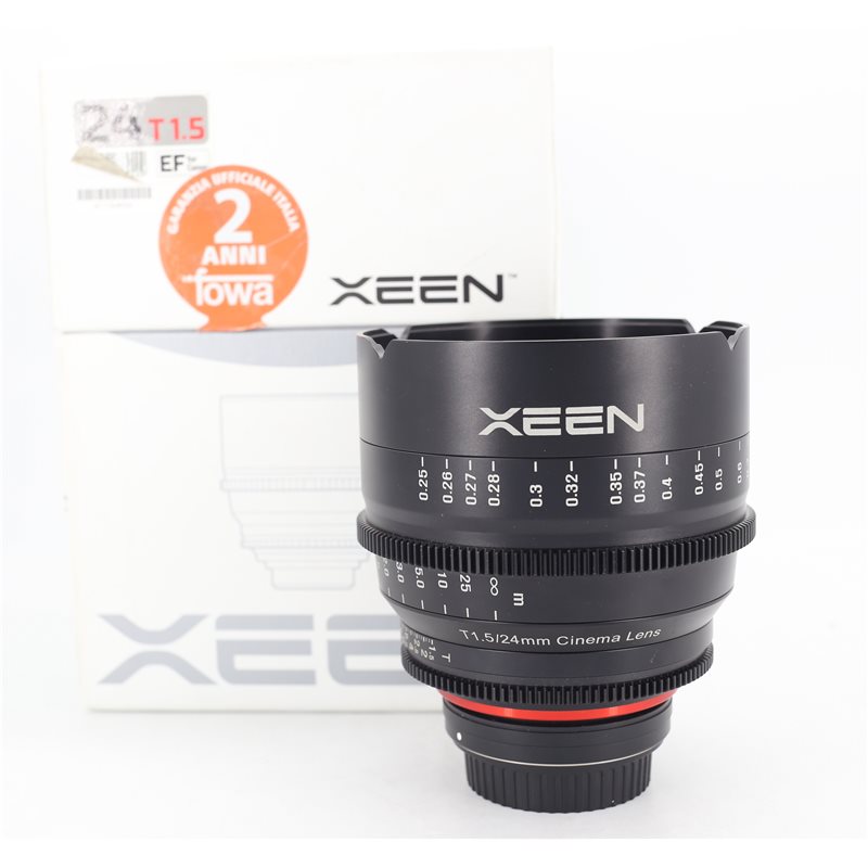 SAMYANG XEEN 24mm T1.5 CANON EF USATO - GARANZIA 6 MESI FCF