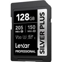 LEXAR 128GB V30 PRO SILVER PLUS HC SDXC | Fcf Forniture Cine Foto
