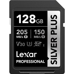 LEXAR 128GB V30 PRO SILVER PLUS HC SDXC | Fcf Forniture Cine Foto