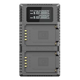 NITECORE FX2 PRO CARICABATTERIE DOPPIO PER FUJIFILM NP-T125 | Fcf Forniture Cine Foto