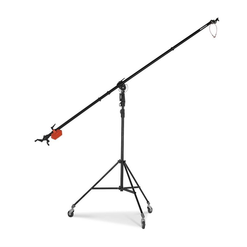 MANFROTTO 025BS GIRAFFA SUPER BOOM NERA, STATIVO CINE NERO | Fcf Forniture Cine Foto Milano
