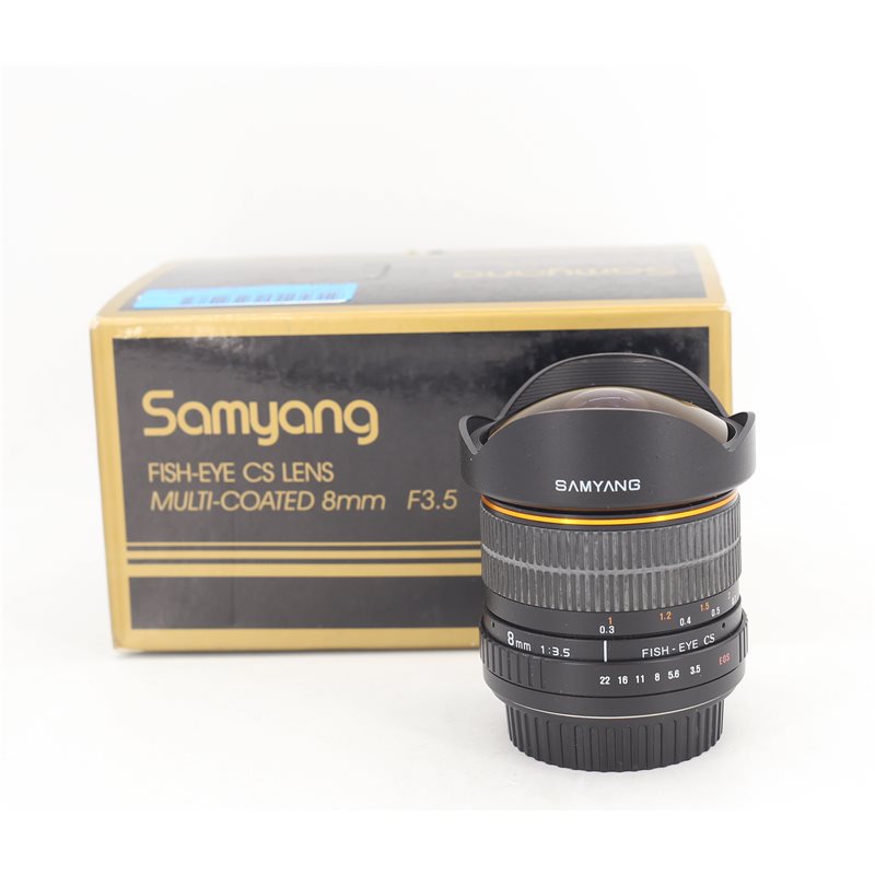 SAMYANG 8mm F3.5 CANON USATO | Fcf Forniture Cine Foto