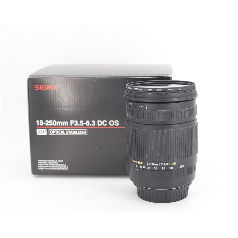 SIGMA 18-250mm F3.5-6.3 DC OS APS-C CANON USATO | Fcf Forniture Cine Foto