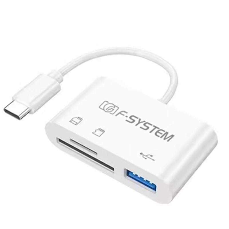 F-SYSTEM LETTORE 3 IN 1 TYPE-C | Fcf Forniture Cine Foto Milano