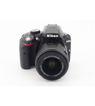 NIKON D3300 + AF-S 18-55mm F3.5-5.6G II VR USATO - GARANZIA 12 MESI FCF