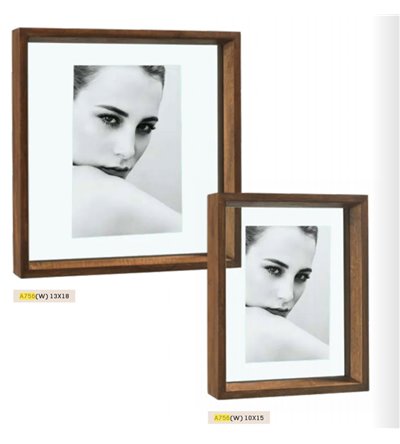 MASCAGNI CORNICE 15X20 LEGNO MORO