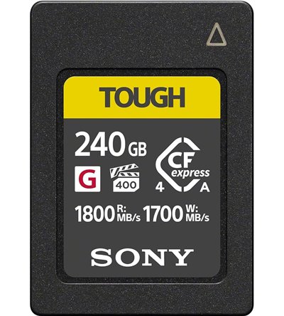 SONY 240GB TOUGH CFEXPRESS TYPE A READ 1800MB/S WRITE 1700MB/S