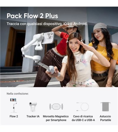 INSTA360 FLOW 2 AI TRACKER BUNDLE GRAY