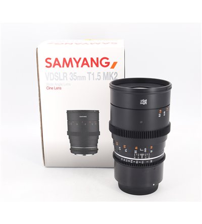 SAMYANG VDSLR 35mm T1.5 MK2 CANON RF USATO - GARANZIA 12 MESI FCF