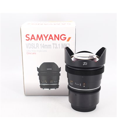 SAMYANG VDSLR 14mm T3.1 MK2 CANON RF USATO - GARANZIA 12 MESI FCF