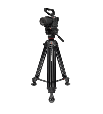 MANFROTTO MVK502XTWINMA TESTA VIDEO FLUIDA 50X CON TREPPIEDE ALU TWIN LEG MS