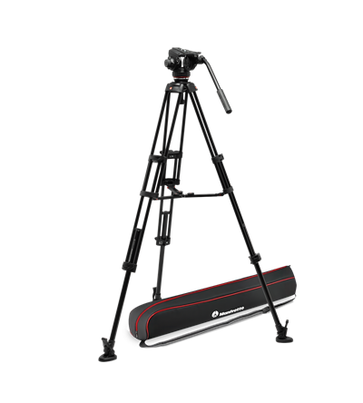 MANFROTTO MVK502XTWINMA TESTA VIDEO FLUIDA 50X CON TREPPIEDE ALU TWIN LEG MS