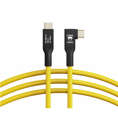 COBRAUNION CBRA1000447 CAVO USB-C USB-C 90° 10 METRI 10G UNIDIREZIONALE