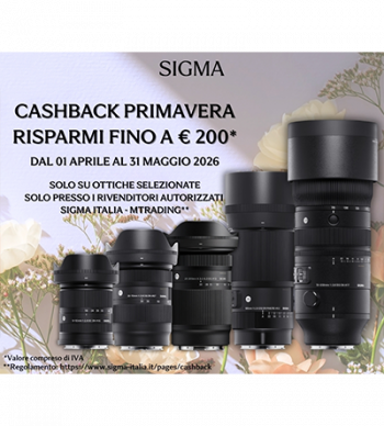 Cashback Sigma 2026: fino a 200€ di rimborso sugli obiettivi Sigma