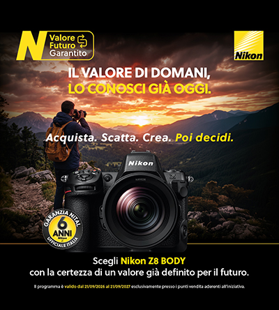 Nikon Z8 – Valore Futuro Garantito: fino a € 2.600 per il tuo upgrade