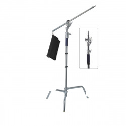 FOTOBESTWAY FT-3204S C-STAND WITH BOOM AND TWO GRIPS | Fcf Forniture Cine Foto