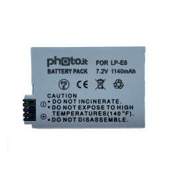 PHOTO.IT BATTERIA LP-E8 | Fcf Forniture Cine Foto