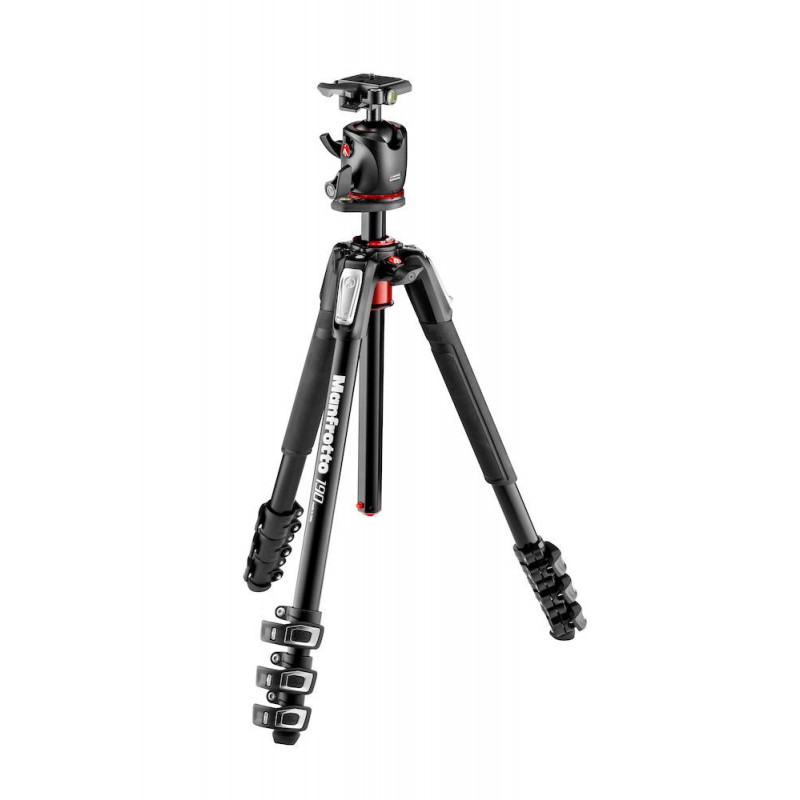 MANFROTTO MK190XPRO4-BHQ2 KIT 190 ALLUMINIO 4 SEZIONI CON TESTA A SFERA | Fcf Forniture Cine Foto MANFROTTO MK190XPRO4-BHQ2 KIT 190 ALLUMINIO 4 SEZIONI CON TESTA A SFERA | Fcf Forniture Cine Foto