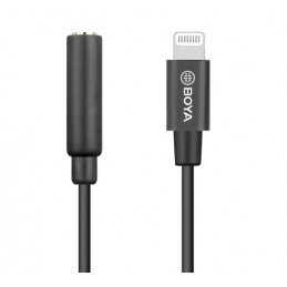 BOYA BY-K3 ADATTATORE AUDIO 3.5MM TRRS (F) TO LIGHTNING (M) | Fcf Forniture Cine Foto