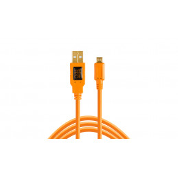 TETHERTOOLS CU5430ORG USB 2.0 A MALE TO MICRO-B 5-PIN 4.5mt | Fcf Forniture Cine Foto