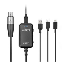 BOYA BY-BCA70 AUDIO ADAPTER FOR XLR TO MOBILE | Fcf Forniture Cine Foto