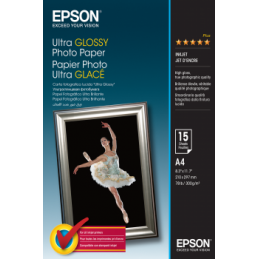 EPSON A4 ULTRA GLOSSY PHOTO PAPER 15 FOGLI | Fcf Forniture Cine Foto