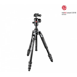 MANFROTTO MKBFRTA4BK-BH KIT BEFREE ADVANCED NERO IN ALLUMINIO CON CHIUSURA TWIST | Fcf Forniture Cine Foto