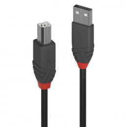 LINDY CAVO USB 2.0 TIPO A A B ANTHRA 5M | Fcf Forniture Cine Foto