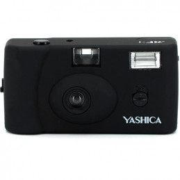 YASHICA MF-1 35MM FILM CAMERA BLACK + RULLINO BIANCO E NERO 400 ISO 35MM | Fcf Forniture Cine Foto
