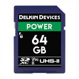 DELKIN 64GB POWER USH-II C10 U3 V90 SDXC | Fcf forniture Cine Foto